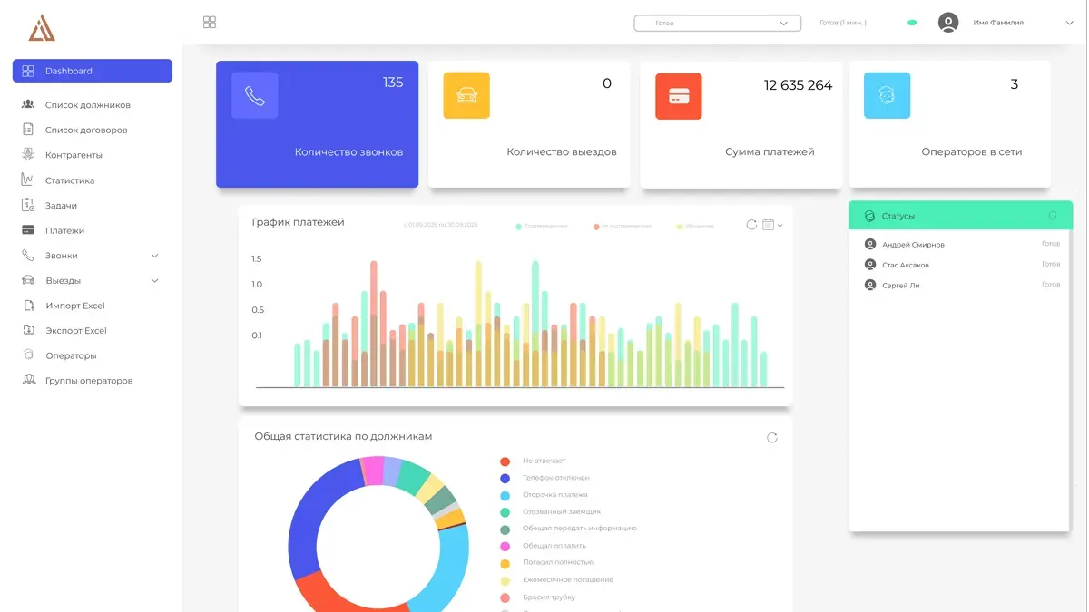 CRM для коллекторской компании