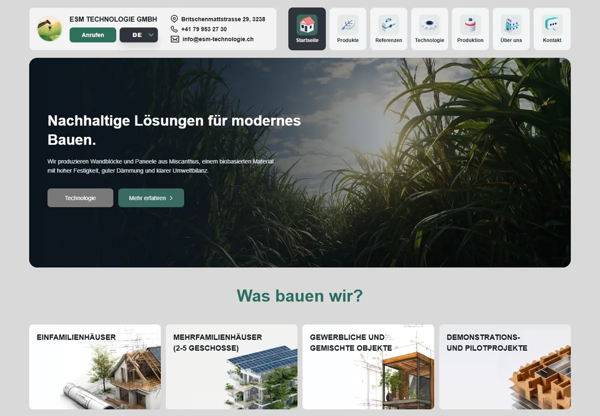 Emisco — международный сайт eco-construction продукта